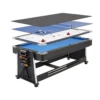 Multijuego Giratorio 4 En 1 Olimpus – Tapete Azul (Billar, Air Hockey – Ping-Pong, Mesa Comedor) -Deves Sport Tienda 02678