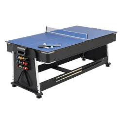 Multijuego Giratorio 4 En 1 Olimpus Tapete Rojo – (Billar, Air Hockey – Ping-Pong, Mesa Comedor) -Deves Sport Tienda 02678 3