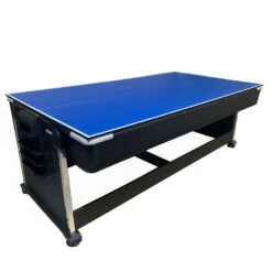 Multijuego Giratorio 4 En 1 Olimpus – Tapete Azul (Billar, Air Hockey – Ping-Pong, Mesa Comedor) -Deves Sport Tienda 2678 1 1