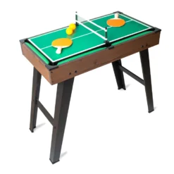 Mesa Multijuego 4 En 1 Woody (Futbolín, Billar, Ping Pong Y Air Hockey) -Deves Sport Tienda 2914 5