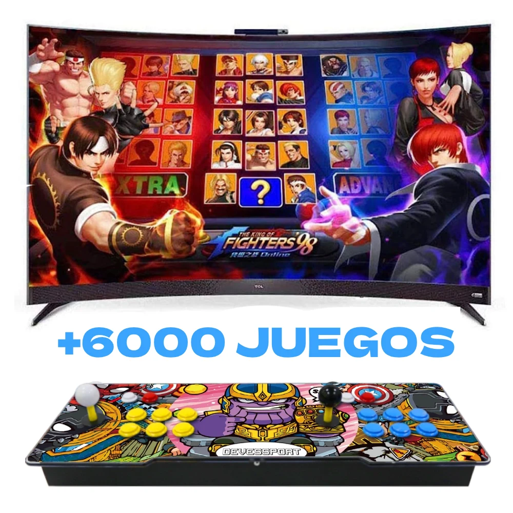 Consola Arcade Para TV «Thanos» 2 Jugadores +6000 Juegos 3 Consola Arcade Para TV «Thanos» 2 Jugadores +6000 Juegos