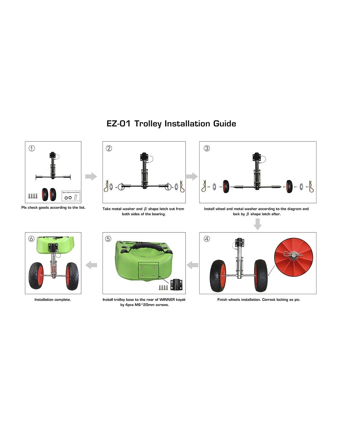 Trolley Para Kayak 4 Trolley Para Kayak - Imagen 2