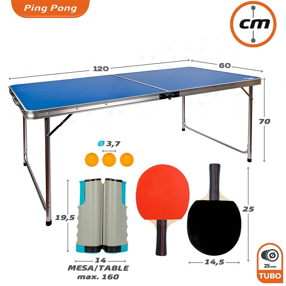 Mesa De Ping Pong Plegable (Mini) Y Mesa De Camping – Exterior E Interior – 120x60x70 – Incluye Raquetas Y Pelotas 6 Mesa De Ping Pong Plegable (Mini) Y Mesa De Camping – Exterior E Interior – 120x60x70 – Incluye Raquetas Y Pelotas - Imagen 4