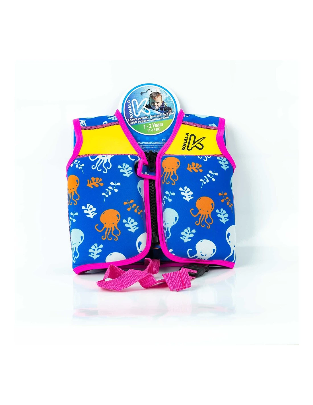 Chaleco KOHALA Baby- Pulpitos Rosa De 2 A 5 Años 5 Chaleco KOHALA Baby- Pulpitos Rosa De 2 A 5 Años - Imagen 3
