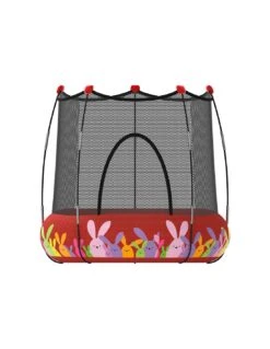 Trampolín Kohala 2 En 1 Parque De Juegos Y Cama Elástica- Rojo