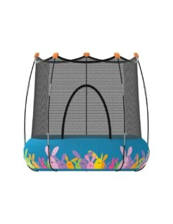 Trampolín Kohala 2 En 1 Parque De Juegos Y Cama Elástica- Azul