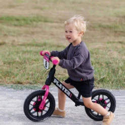 Bicicleta Sin Pedales Balance Bike Player Con Luces En Ruedas Blanco/Rosa -Deves Sport Tienda 5748 5