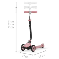 Patinete Qplay Sema 3 En 1 Rosa -Deves Sport Tienda 5887 5