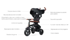 Triciclo Evolutivo New Rito Star Deluxe Black -Deves Sport Tienda 5935 4