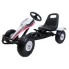 Coche A Pedales Go Kart Ruedas De Aire -Blanco 2 Coche A Pedales Go Kart Ruedas De Aire -Blanco -Deves Sport Tienda 598
