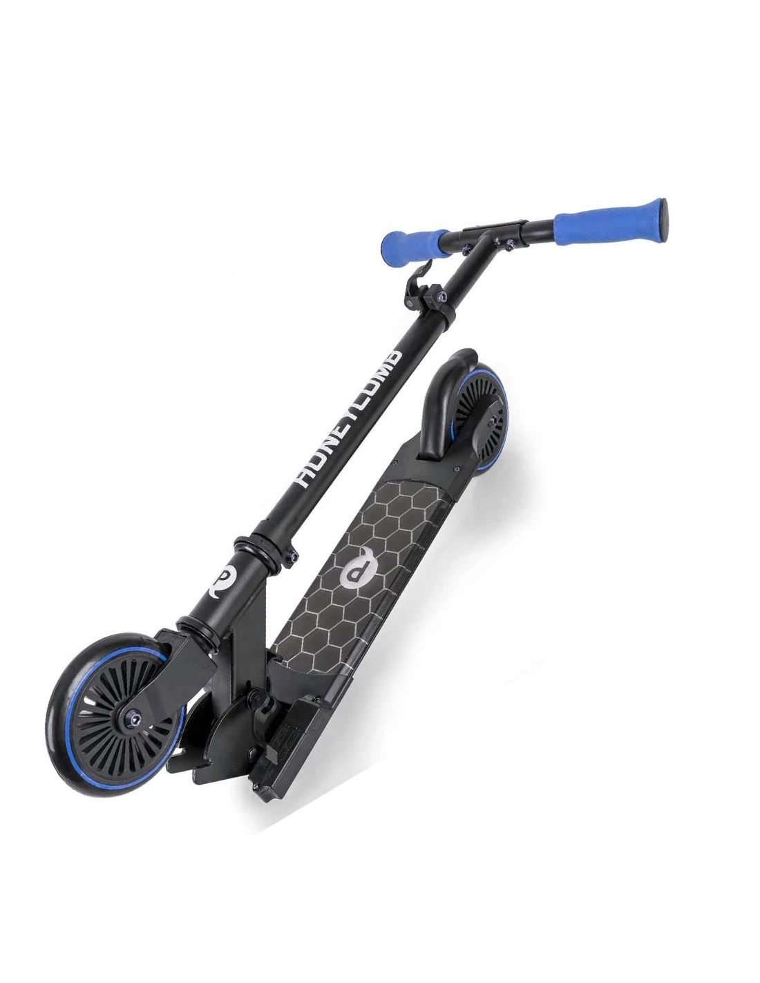 Patinete Honey Comb Scooter Con Luces Led Azul 3 Patinete Honey Comb Scooter Con Luces Led Azul