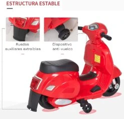Mini Moto Vespa Eléctrica – 6v Rojo -Deves Sport Tienda 7687 7
