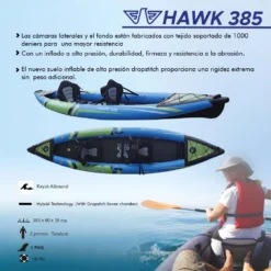 Kayak Hinchable 2 Plazas – Kohala Hawk 385 – 3.85m -Deves Sport Tienda KHD385 5