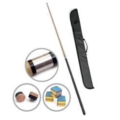 Taco De Billar Con Juntas De Acero Y Bolsa De Transporte