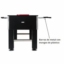 Futbolín Semi Profesional Salón Negro Con Jugadores De Piernas Separadas ¡Oferta Especial! ⚡ -Deves Sport Tienda futbolin semiprofesional salon negro barras