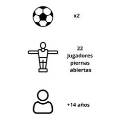 Futbolín Semi Profesional Salón Negro Con Jugadores De Piernas Separadas ¡Oferta Especial! ⚡ -Deves Sport Tienda futbolin semiprofesional salon negro incluye