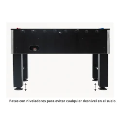 Futbolín Semi Profesional Salón Negro Con Jugadores De Piernas Separadas ¡Oferta Especial! ⚡ -Deves Sport Tienda futbolin semiprofesional salon negro niveladores 2