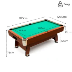 Mesa De Billar Semi Profesional Cortés -Deves Sport Tienda medidas cortes 2